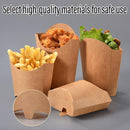 100pcs Kraft Paper Popcorn Box Folding Baking Box Party Snack Treat Container - 11.6x9.1cm-5