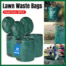 Green Garden Waste Bags with Lids 76 x 67 cm - 3 Pieces-1