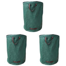 Green Garden Waste Bags with Lids 76 x 67 cm - 3 Pieces-2