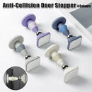 Silicone Silent Door Stopper with Suction Base and Secure Hold Catch Design - White-2