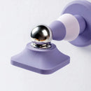 Silicone Silent Door Stopper with Suction Base and Secure Hold Catch Design - White-13