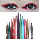 12 Pcs Coloured Eyeliner Pencil Set, Retractable Eye Makeup Pencils in Assorted Colours-11
