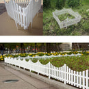 White Garden Edging Fence Panels 60 x 33 cm - 12 Pieces-6