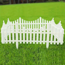 White Garden Edging Fence Panels 60 x 33 cm - 12 Pieces-10