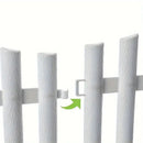 White Garden Edging Fence Panels 60 x 33 cm - 12 Pieces-11