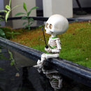 1-Piece Fishing Skeleton Garden Ornament-9