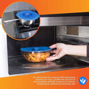 5-Piece Blue Food Cover Set in Assorted Sizes-6