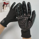Black Pet Grooming Gloves - 1 Pair (2 Pieces)-6