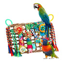1-Piece Multicolour Bird Cage Climbing Net Toy, 28 x 21 cm-14
