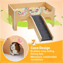 Natural-Finish Small Pet House with Ramp - 1 Piece-5