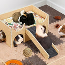 Natural-Finish Small Pet House with Ramp - 1 Piece-11