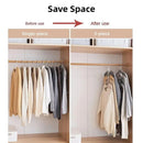 Space saving Multi layer Folding Hanger Hook Closet Organizer Clothes Rack - Black-7