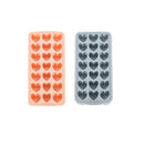 2-Piece 21-Cavity Heart Ice Tray Set in Pink and Blue-2