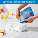 3-Piece 6-Cell Ice Cube Tray Set with Lid and Storage Container-4