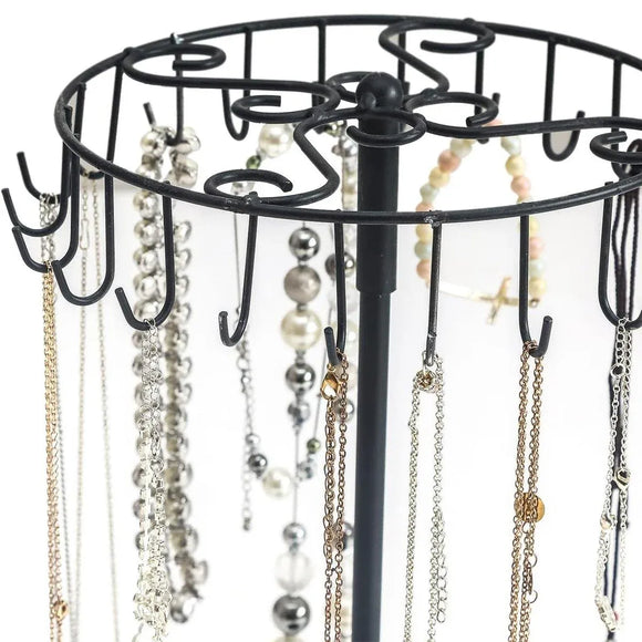 1-Piece Black Rotating Jewellery Display Rack