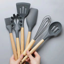 19-Piece Grey Kitchen Utensil Set with Storage Holder-8