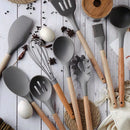 19-Piece Grey Kitchen Utensil Set with Storage Holder-11
