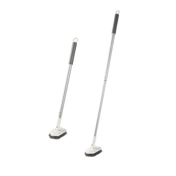Long Handled Shower Scrub Brush with Extendable Pole for Bathroom Tiles