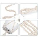 5-Piece Macrame Plant Hanger Set for Indoor Pots-7