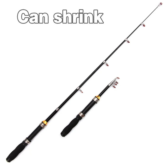 Portable Mini Fishing Rod Fishing Gear Compact Travel Rods for Outdoor Sports - 235cm