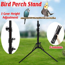 1-Piece Height-Adjustable Bird Perch Stand with Tripod Base-1