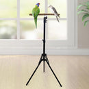 1-Piece Height-Adjustable Bird Perch Stand with Tripod Base-10