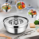 5-Bowl Nested Mixing Set with 5 Black Lids-7