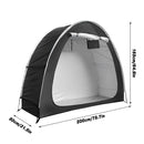 Black Foldable Bicycle Storage Tent 200 x 80 x 165 cm - 1 Piece-3