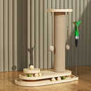 1-Piece Cat Scratching Post with Turntable Toy-11