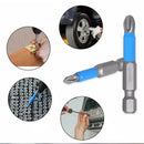 10PCS Anti Slip Electric Hex Shank 50mm PH2 Cross Head Screwdriver Bits Set-11