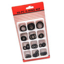 Rubber O-Ring Assortment Kit 50PC- Pack O-Rings Set Automotive Plumbing Seals-9
