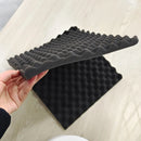 Black Egg-Crate Wall Panel Set 30 x 30 x 3 cm - 20 Pieces-6
