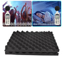 Black Egg-Crate Wall Panel Set 30 x 30 x 3 cm - 20 Pieces-9