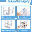 Rotating Spice Rack Kitchen Organizer Food Storage Rack Spice Organizer Stand-5