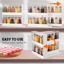 Rotating Spice Rack Kitchen Organizer Food Storage Rack Spice Organizer Stand-6