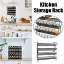 Black Four-Tier Spice Rack 34 x 11 x 32 cm - 1 Piece-1