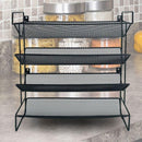 Black Four-Tier Spice Rack 34 x 11 x 32 cm - 1 Piece-10