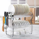 Kitchen Bowl Dish Rack Drainer Storage Cutlery Holder Cupboard Organizer-11