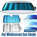 1-Piece Blue 145 x 69 cm Folding Windscreen Sunshade-13