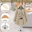1-Piece Beige Adjustable T-Shaped Garment Display Stand-5
