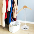 1-Piece Beige Adjustable T-Shaped Garment Display Stand-10