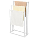 3 Tier Metal Towel Rack Freestanding 3 Bars Drying Shelf Holder Stand Organizer-12