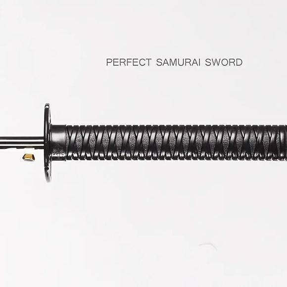 1-Piece Black 24-Rib Sword-Handle Straight Umbrella