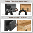Wooden Wall Mounted Key Holder Storage Rack Door Hook Hanger Coat Rack Organizer-4