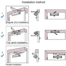 Hydraulic Automatic Door Closer with Adjustable Closing Speed, Soft Close - 1 Pc-8