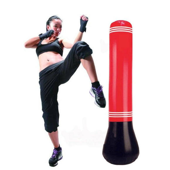 1.5M Inflatable Punching Bag For Adults And Children - Pvc Boxing Column Tumbler