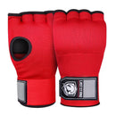 Protective Half Finger Boxing Gloves With Gel Padding And Wrist Support - One Size - Red-1