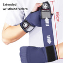 Protective Half Finger Boxing Gloves With Gel Padding And Wrist Support - One Size - Blue-8