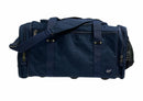 44L Foldable Duffel Bag Travel Gym Sports D-Zip Top Shoulder Strap - Dark Navy-1