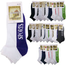 24x COTTON ANKLE SOCKS Sport Cushion Foot Low Cut Running - Assorted Colours Bulk-2